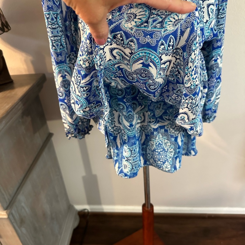 PARKER Silk Paisley Boho Printed Dress - Picture 7 of 9